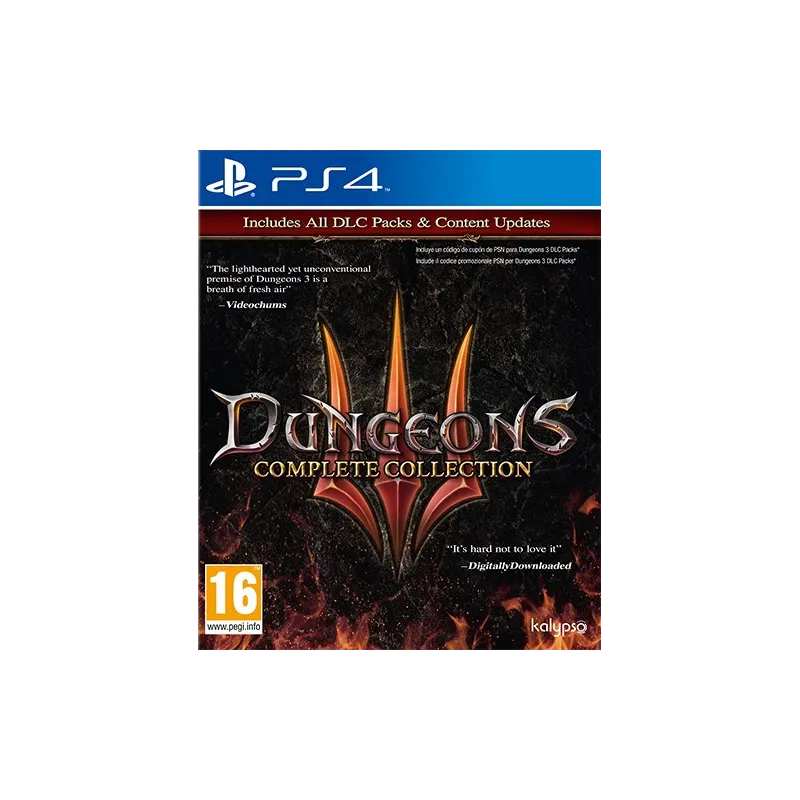 Cover Frontale Dungeons 3 - Complete Collection PlayStation PS4