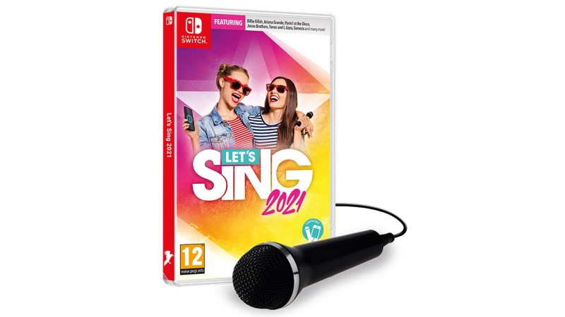 Cover Frontale Let's Sing 2021 + 1 Microfono Nintendo Switch