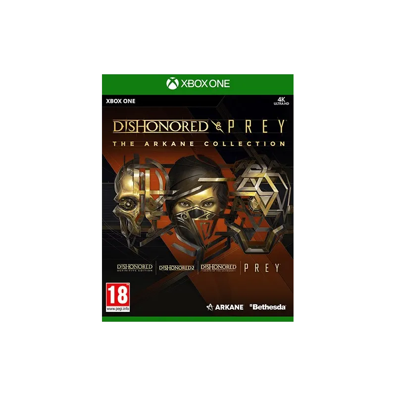 Cover Frontale Dishonored and Prey: The Arkane Collect. Xbox Xbox One