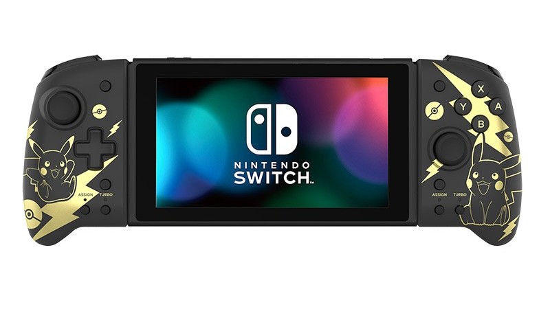 HORI Split Pad Pro Pikachu Black & Gold per Nintendo Switch realizzato da Turtlebeach