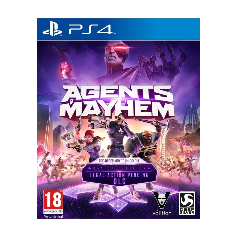 Cover Frontale Agents of Mayhem Day One Edition PlayStation PS4