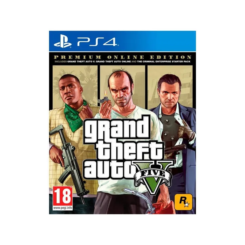 Cover Frontale GTA V - Premium Online Edition PlayStation PS4