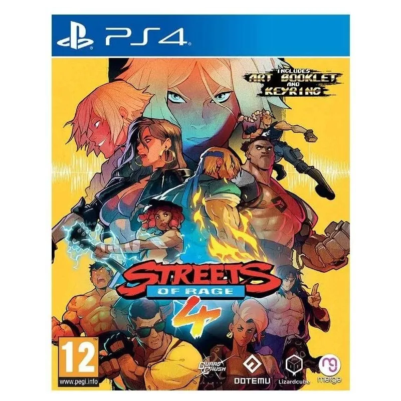 Cover Frontale Streets of rage 4 PlayStation PS4