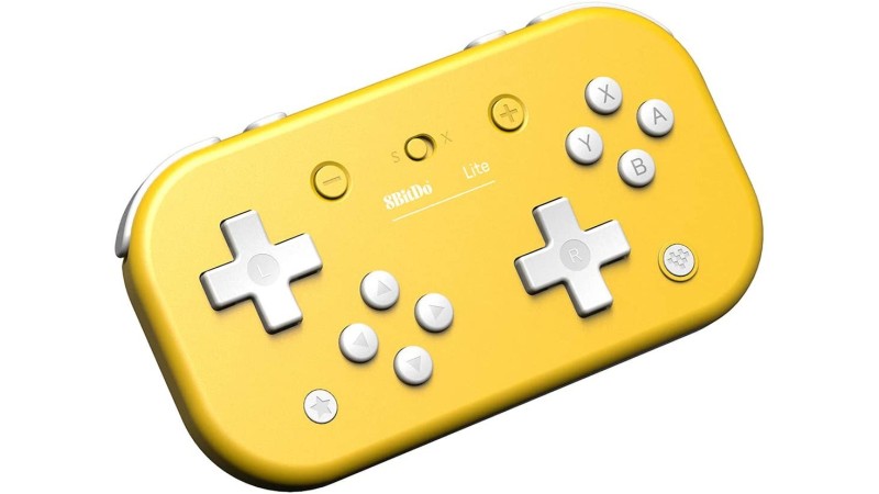 Lite Bluetooth gamepad Yellow Edition per Nintendo Switch realizzato da 8BitDo