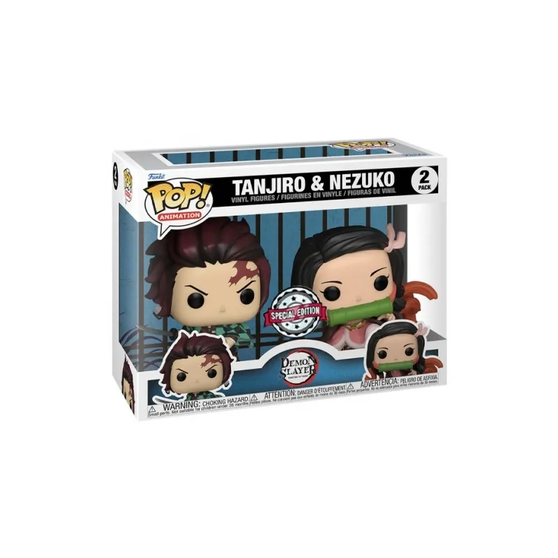 Funko Pop! Animation 2 Pack Tanjiro e Nezuko Demon Slayer