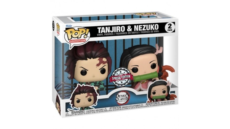 Funko Pop! Animation 2 Pack Tanjiro e Nezuko Demon Slayer