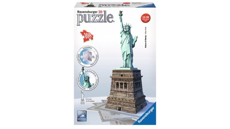 Ravensburger: 3D puzzle Statua della Liberta' 108 pezzi