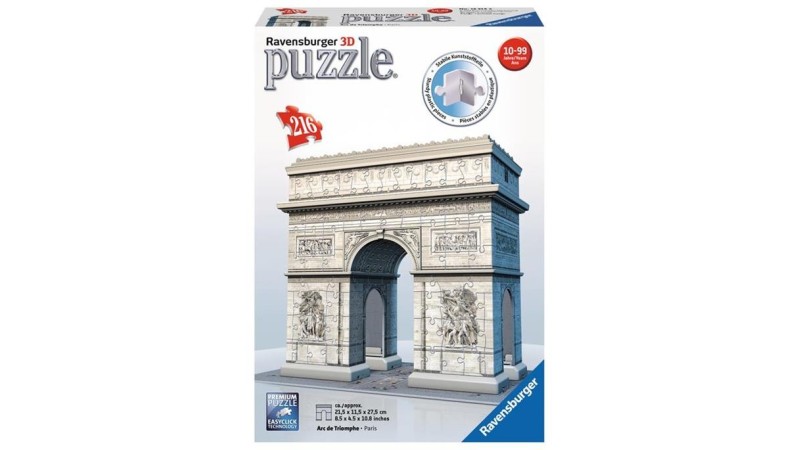 Arco di Trionfo. Puzzle 216 Pezzi 3D Ravensburger