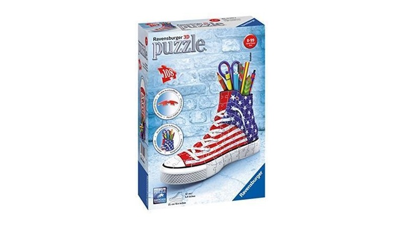 Sneaker Flag Puzzle 3D Portapenne Ravensburger