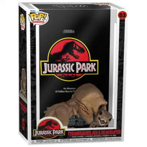 Funko Pop! Movies 03 Tyrannosaurus Rex & Velociraptor Jurassic Park