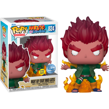 Funko Pop! Anime e Manga Special edition/ Glows in the dark 824 Might Guy (Eight Inner Gates) Naruto Shippuden