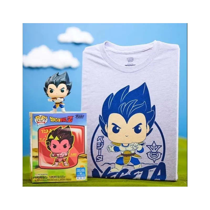 Pop! Tees Dragon Ball Z- Vegeta Saiyan Prince Tg.XL