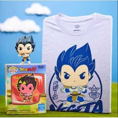 Pop! Tees Dragon Ball Z- Vegeta Saiyan Prince Tg.XL