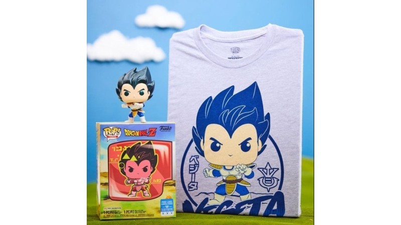 Pop! Tees Dragon Ball Z- Vegeta Saiyan Prince Tg.XL