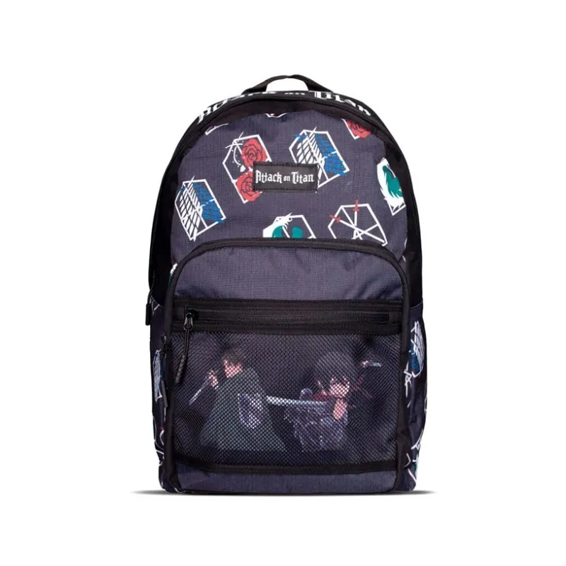 Difuzed Attack on Titan Backpack Zaino