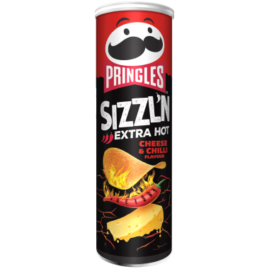 Pringles Sizzl'n Extra Hot 🌶️🌶️🌶️ Cheese & Chilli flavour 180gr