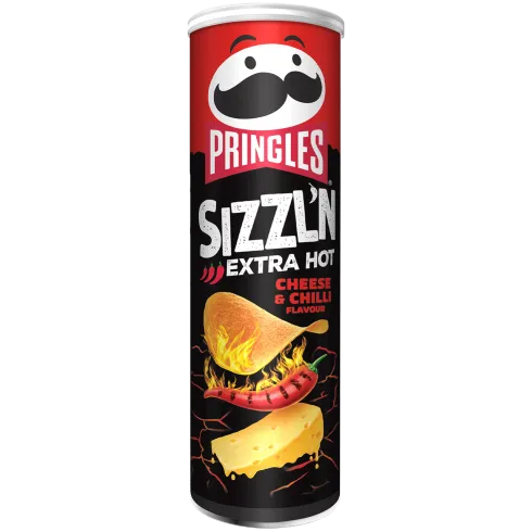 Pringles Sizzl'n Extra Hot 🌶️🌶️🌶️ Cheese & Chilli flavour 180gr