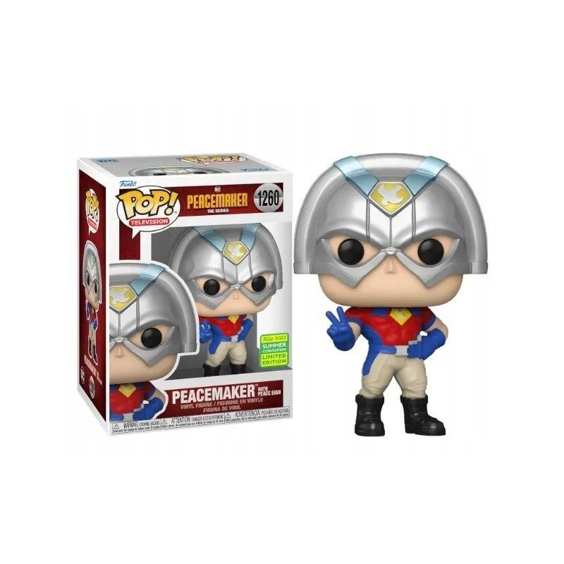 Funko Pop! "DC Peacemaker": Peacemaker with peace sign (1260)(2022 Summer Convention)