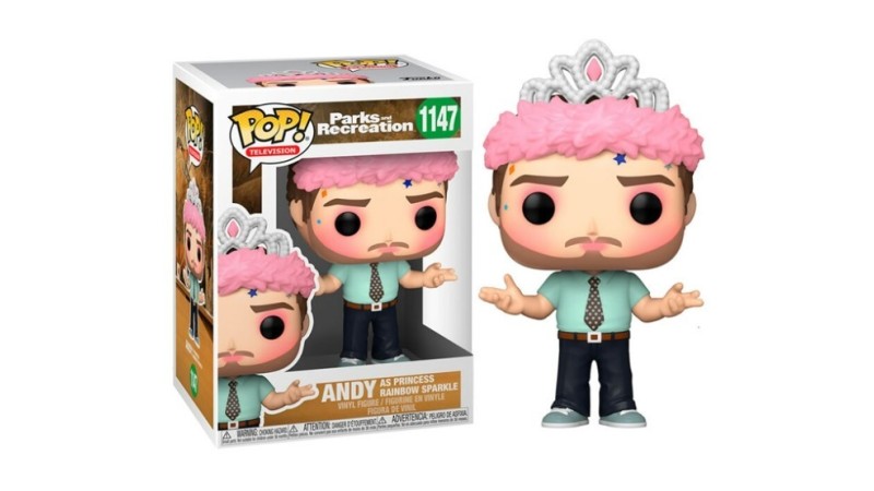 Funko Pop! "Parks and Recreation": Andy as Princess Rainbow Sparkle (1147)