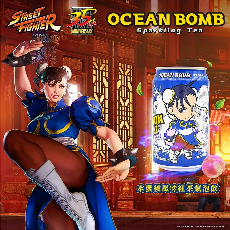 Ocean Bomb Street Fighter (Chun Li) 330ml