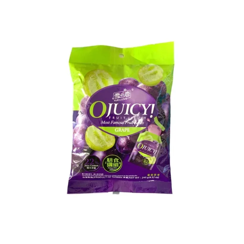 O Juicy! Fruit jelly Grape Flavour 240gr