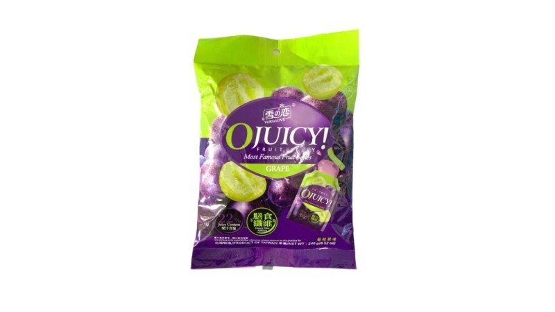 O Juicy! Fruit jelly Grape Flavour 240gr