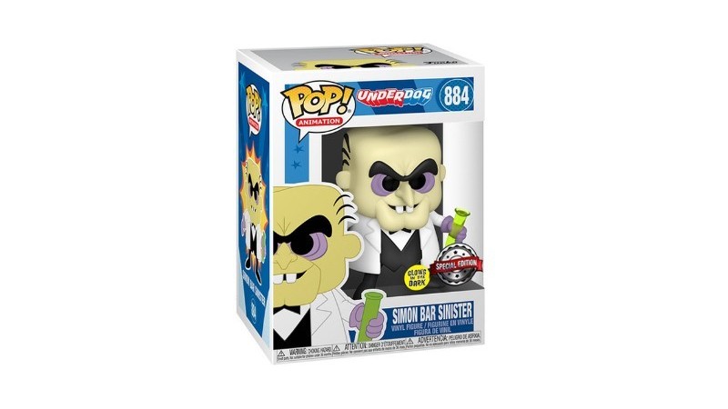 Funko Pop! "Underdog": Simon Bar Sinister (884)(Glows in the Dark/Special Edition)