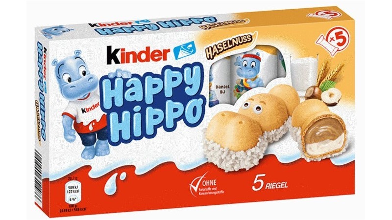 Kinder Happy Hippo Haselnuss (Nocciola) 5x20.7gr.