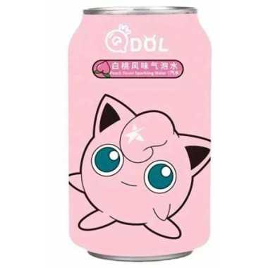 Qdol Pokémon Jigglypuff Peach Flavor Sparkling Water 330ml