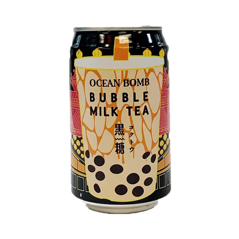 Ocean Bomb Bubble Milk Tea (gusto perle nere di amido) 315 ml