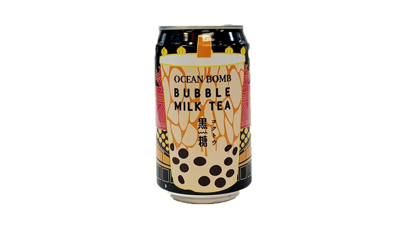 Ocean Bomb Bubble Milk Tea (gusto perle nere di amido) 315 ml