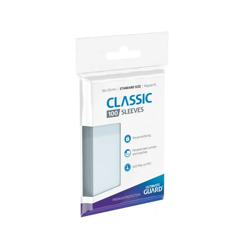 Ultimate Guard Classic Soft Sleeves Standard Size Transparent (100)