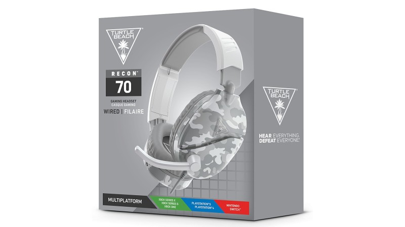 Turtlebeach Gaming Headset Recon70 White Camo (PS4/PS5/Xbox/Nintendo Switch/PC) per Xbox per PS4