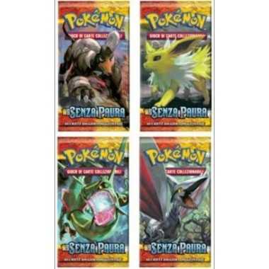 Pokémon HS: Senza Paura Boosters Art Set (4 Boosters)(Ed. Ita)