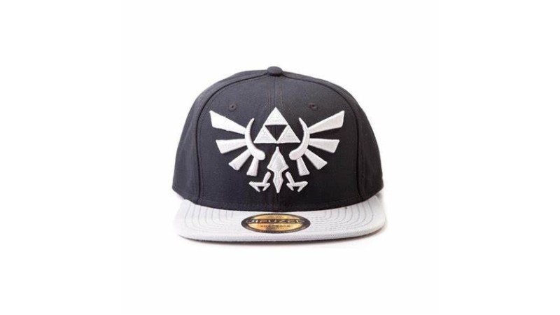 Difuzed Snapback Cap- The Legend of Zelda Grey Triforce Logo