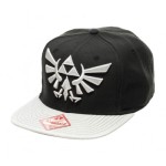 Difuzed Snapback Cap- The Legend of Zelda Grey Triforce Logo