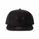 Difuzed Snapback Cap- Superman Logo Nero metallico