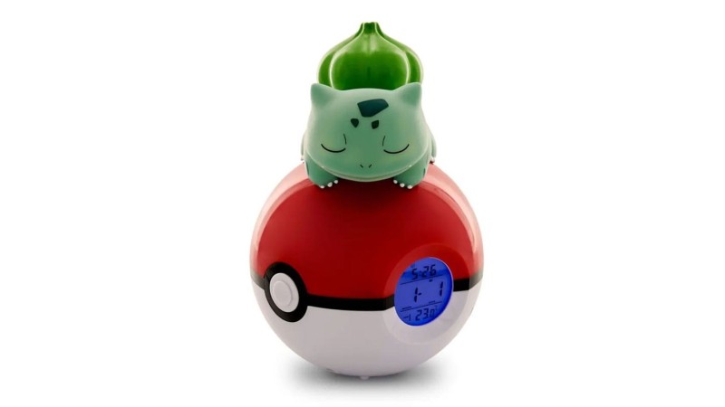 Pokemon Bulbasaur alarm radio clock