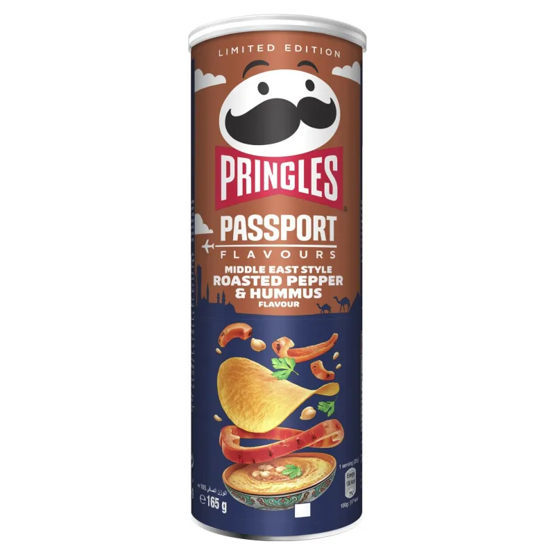 Pringles "Passport Flavours" Middle East Style- Roasted Pepper & Hummus (185 gr)