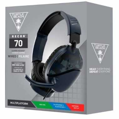 Turtlebeach Gaming Headset Recon70 Wired Blue Camo(PS4/PS5/Xbox/Nintendo Switch)