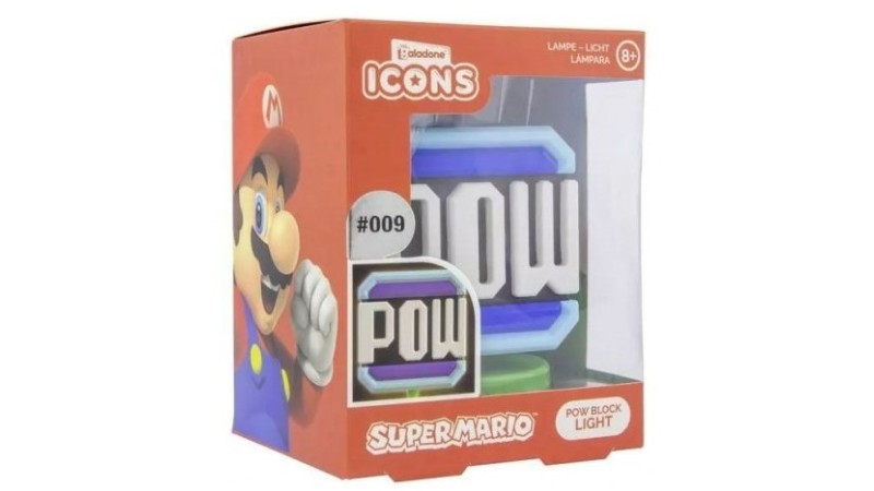 Paladone Icons: Super Mario Pow Bloc Light (9cm)