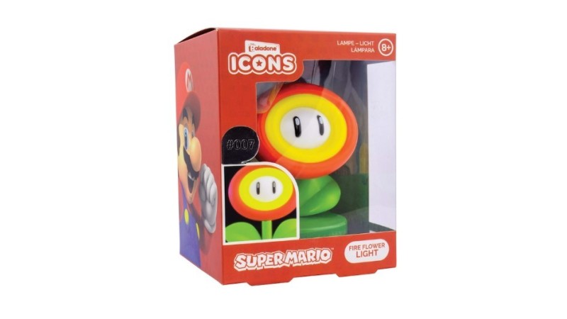 Paladone Icons: Super Mario Fire Flower Light (9cm)