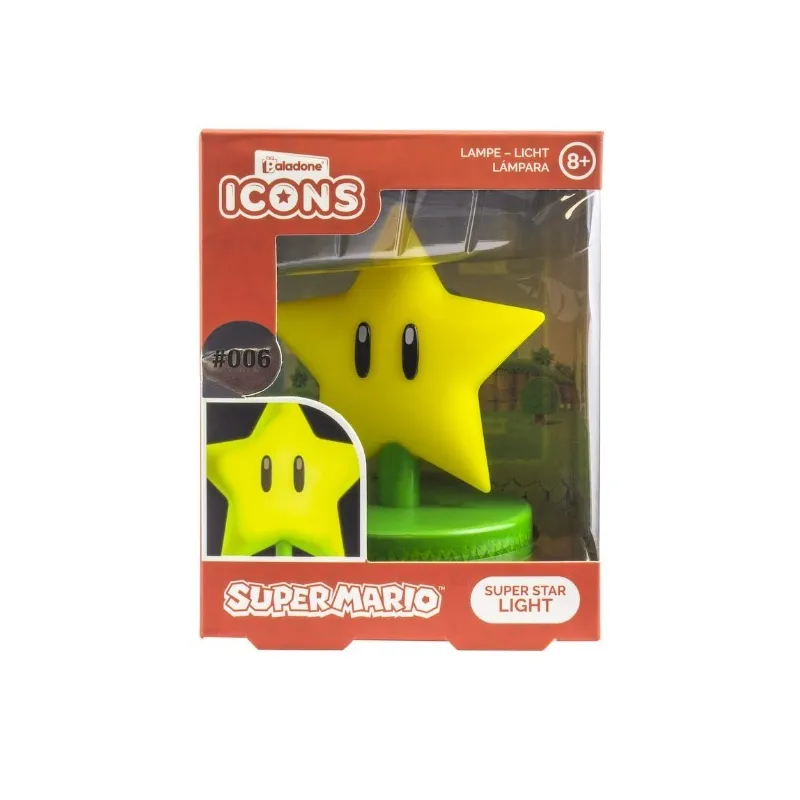 Paladone Icons: Super Mario Super Star Light (9cm)