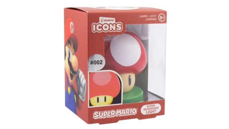 Paladone Icons: Super Mario Super Mushroom Light (9cm)