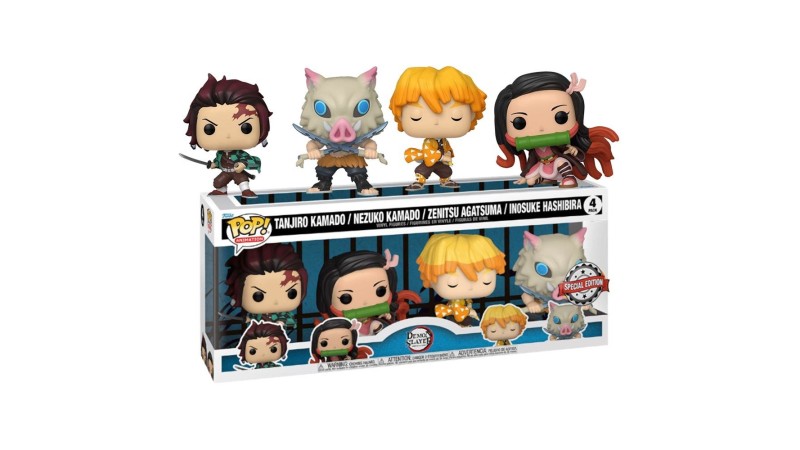 Funko Pop! Demon Slayer- 4Pack (Special/Glows)