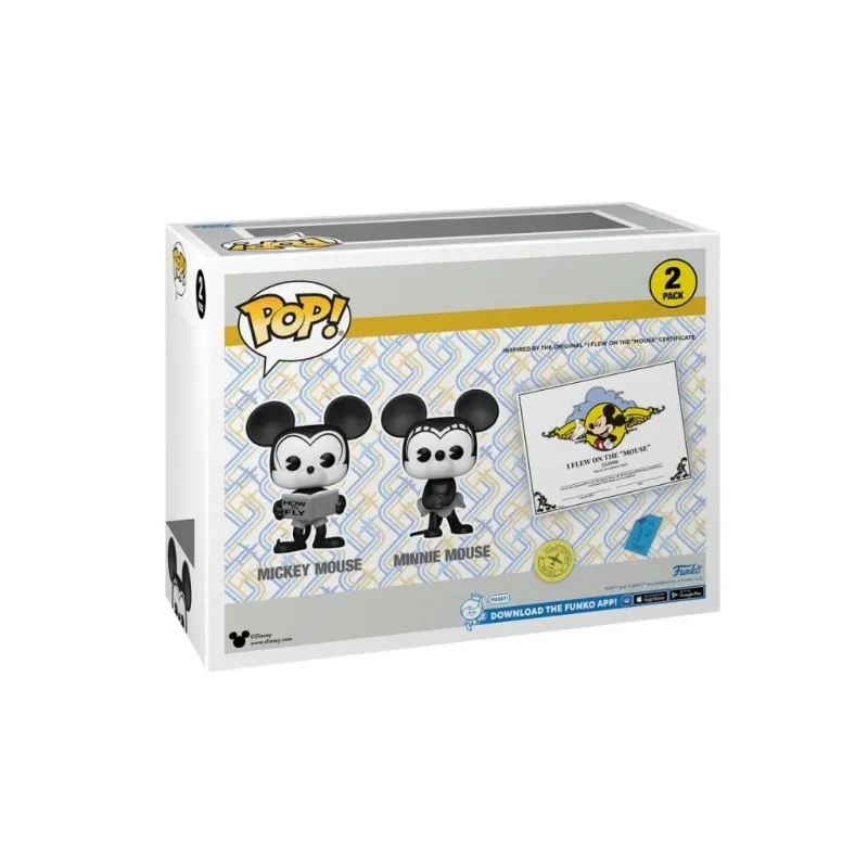 Funko Pop! Plane Crazy Mickey & Minnie Mouse (Special Edition)(2 Pack)