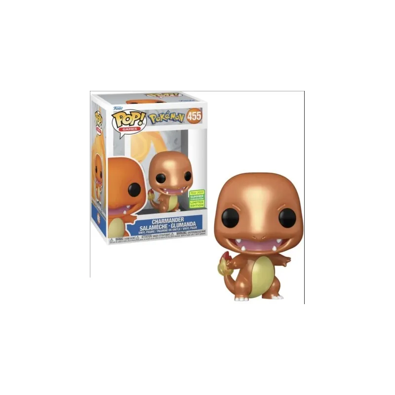 Funko Pop! Pokémon: Charmander (455)(2022 Summer Convention/Metallic)