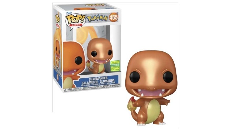 Funko Pop! Pokémon: Charmander (455)(2022 Summer Convention/Metallic)