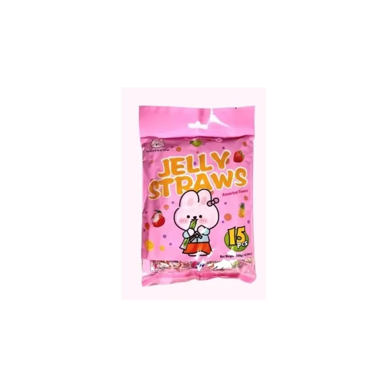 SweetMellow Jelly Straws Assorted Flavours 300gr