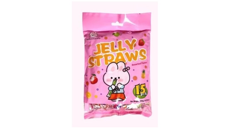 SweetMellow Jelly Straws Assorted Flavours 300gr